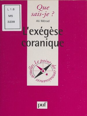 cover image of L'exégèse coranique